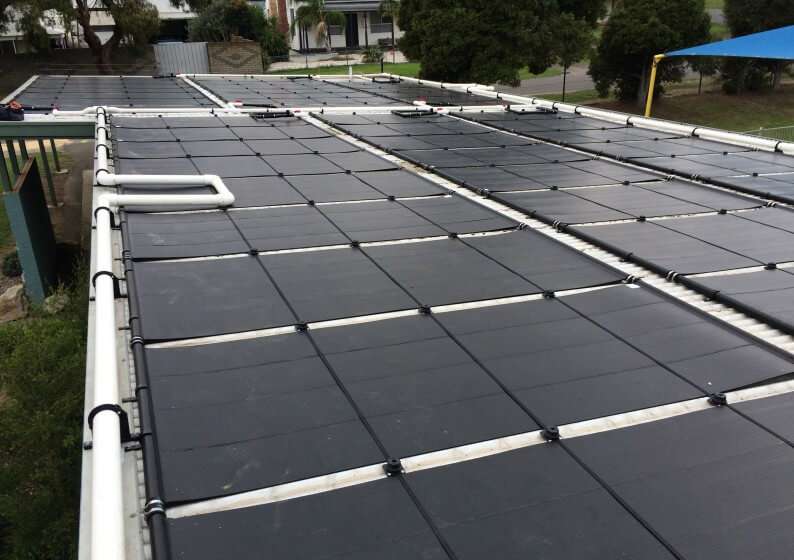 Solar Pool Heating Installation