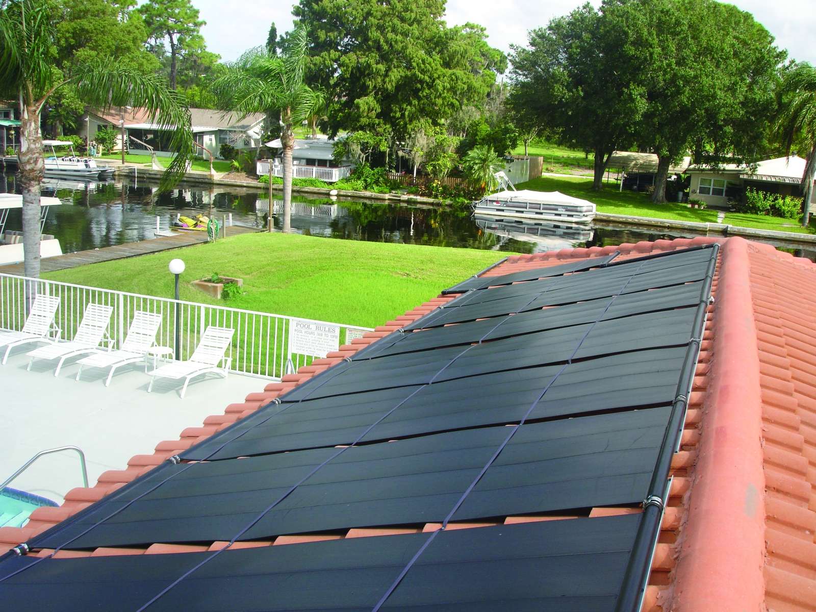 Solar Pool Heating Installation