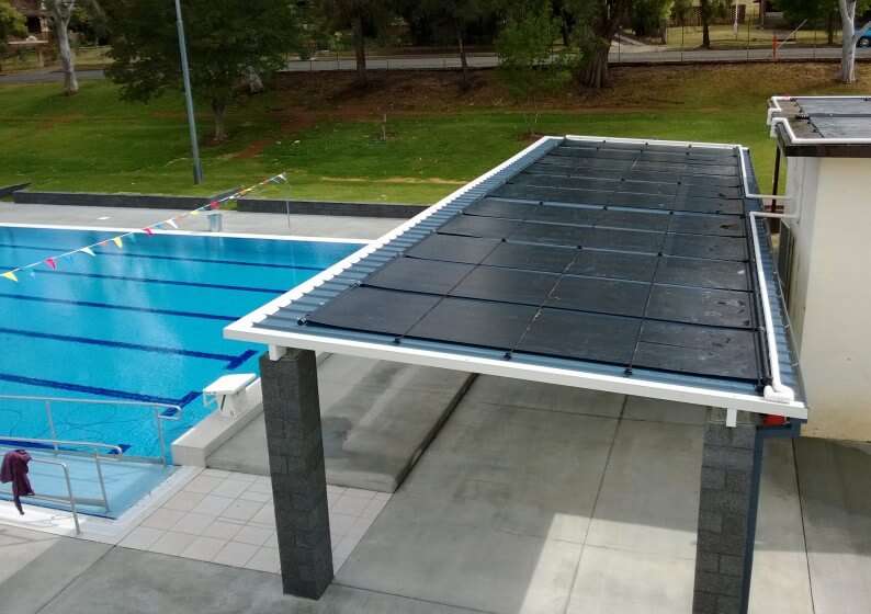 Solar Pool Heating Installation