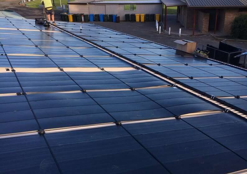 Solar Pool Heating Installation